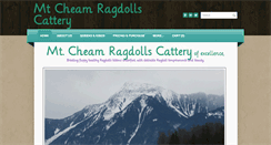 Desktop Screenshot of mtcheamragdolls.com